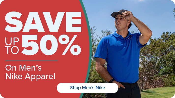 Save up to 50% on Men's Nike Apparel