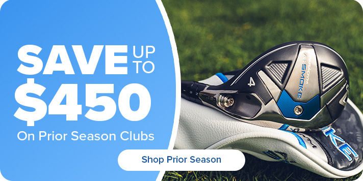 Save up to $450 on Prior Season Golf Clubs