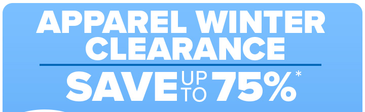 Apparel Winter Clearance, Save up to 75%