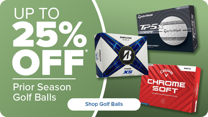 Up to 25% off Prior Season Golf Balls