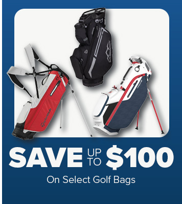 Save up to $100 on Select Golf Bags