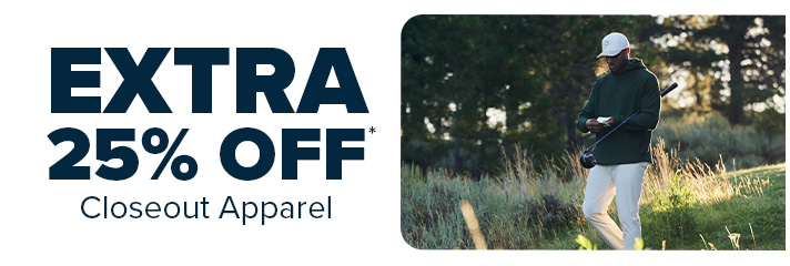 Extra 25% off Closeout Apparel