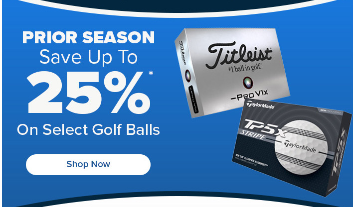 Save 25% on Select Golf Ball Models