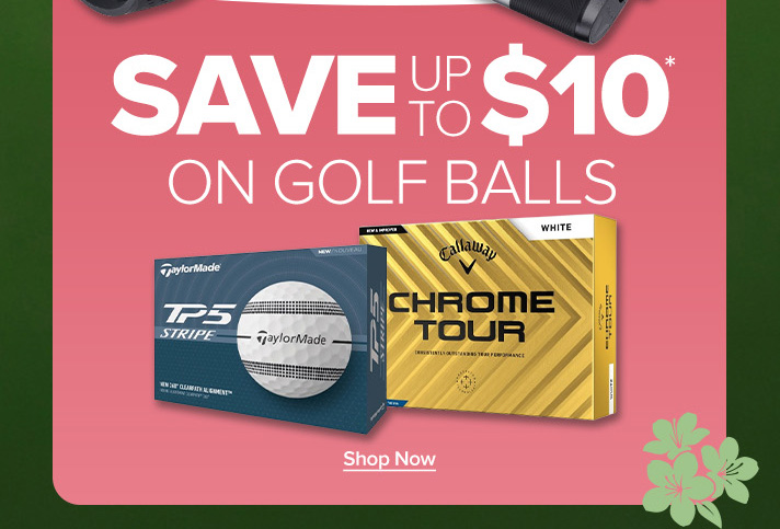 Save up to $10 on Golf Balls