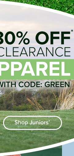Up To 80% Off Clearance Apparel with Code: GREEN