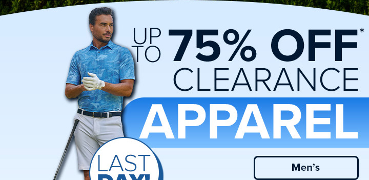 Up to 75% off Clearance Apparel