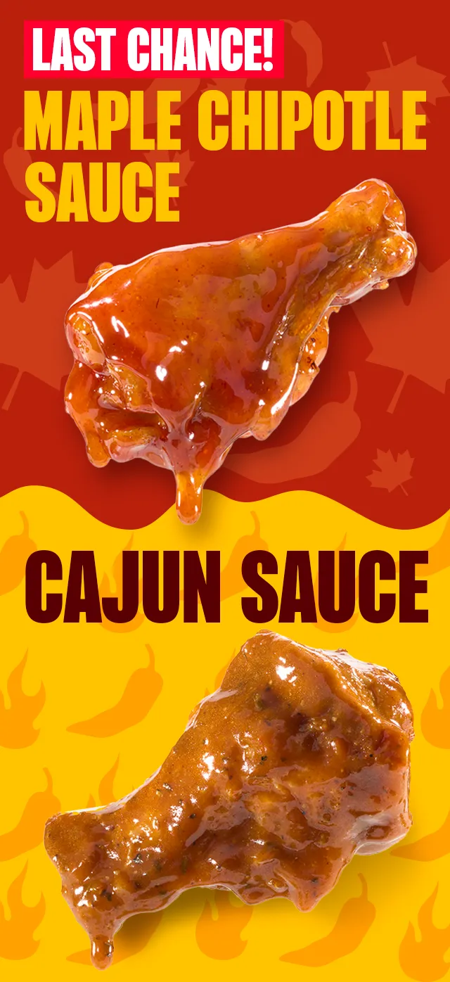 LAST CHANCE | MAPLE CHIPOTLE SAUCE | CAJUN SAUCE