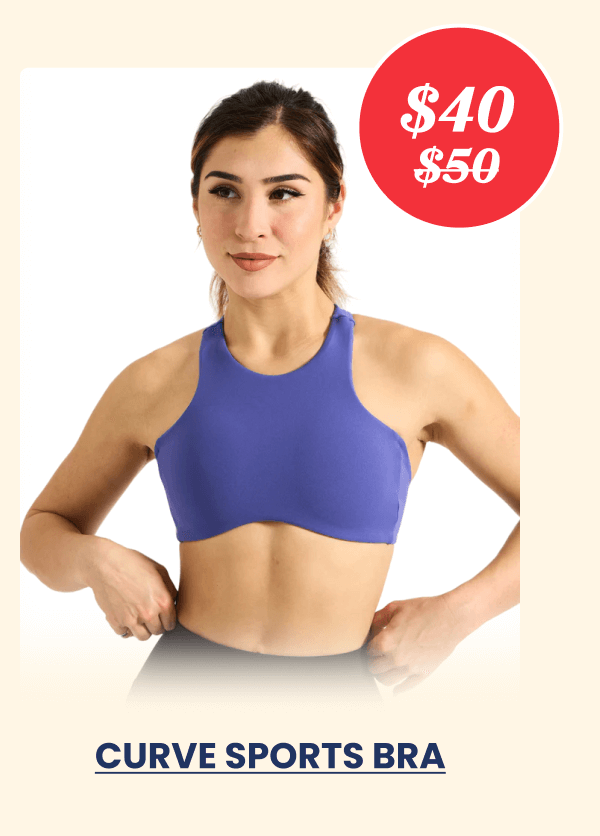 CURVE SPORTS BRAS - $40