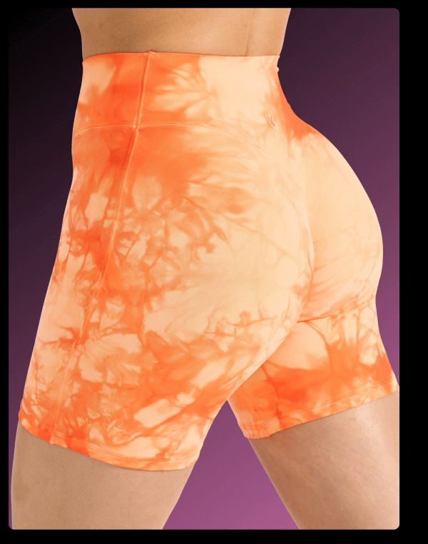 Aggressive Scrunch Short 7" - Peach Rings Tie Dye