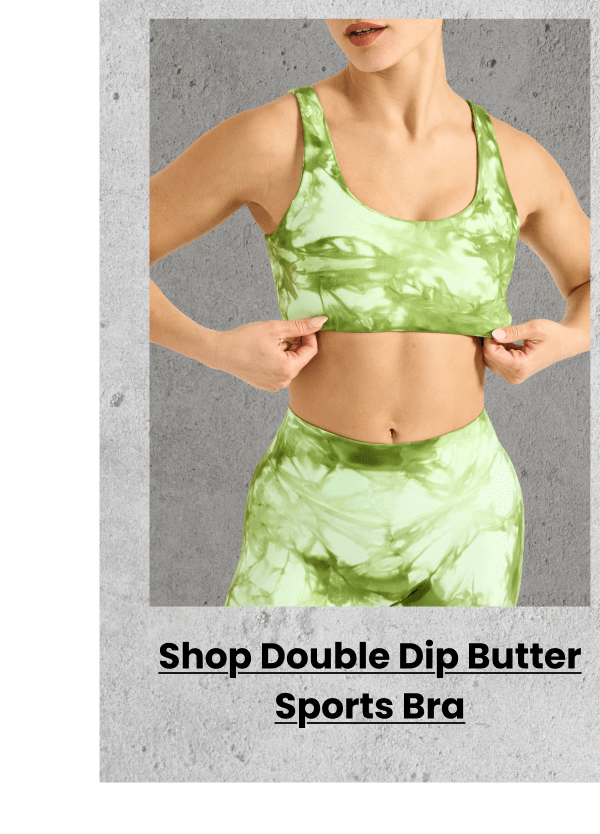 Shop Double Dip Butter Sports Bra