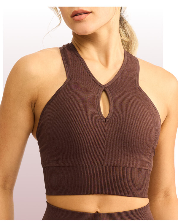 Sphynx Seamless Sports Bra in Truffle&nbsp;