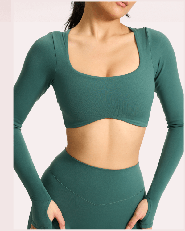 Long Sleeve Curve Crop