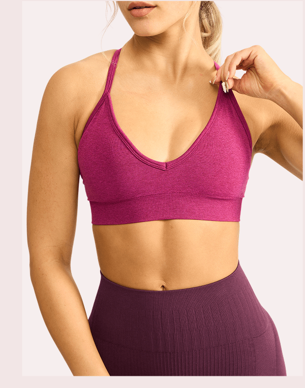Plunge Seamless Sports Bra