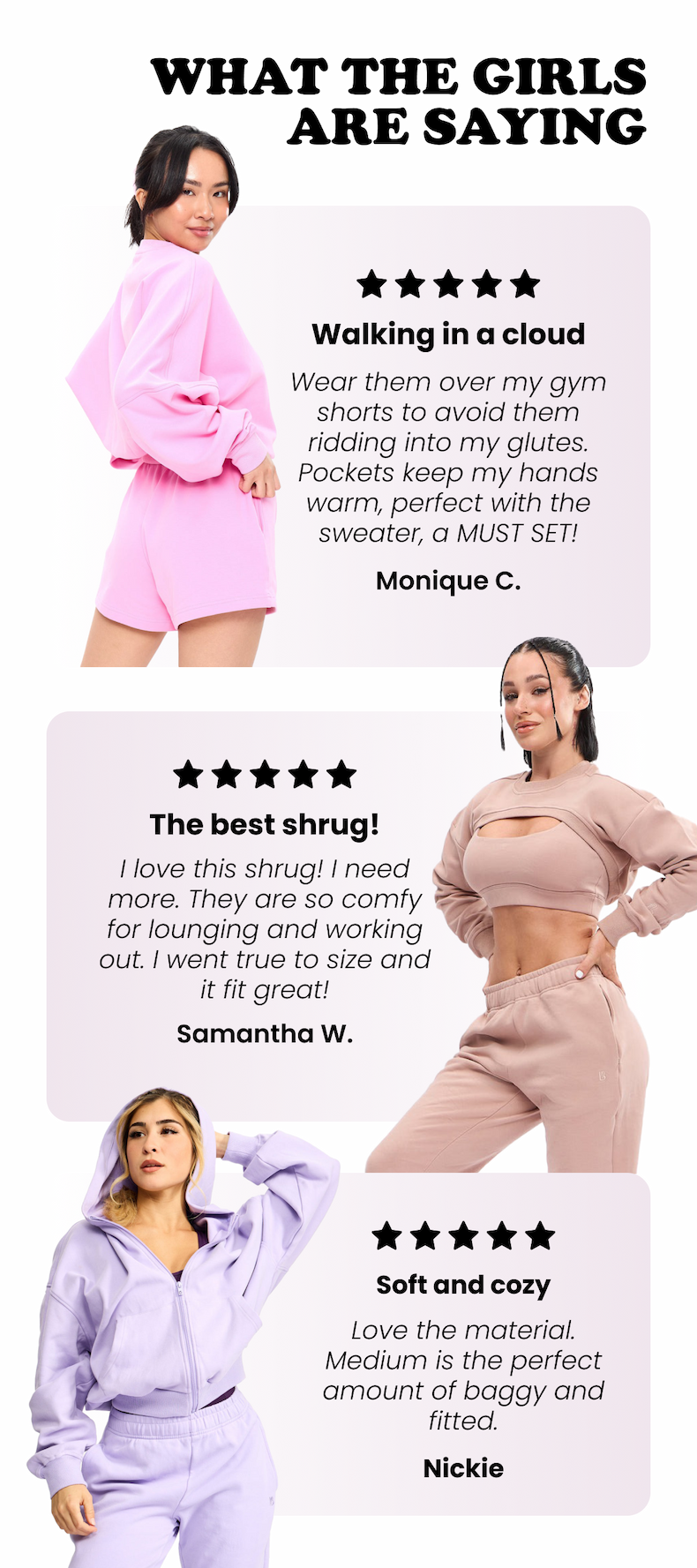 What the girls are saying