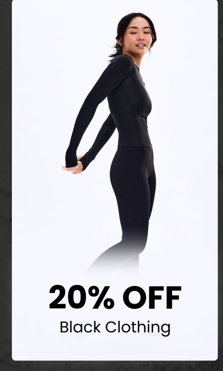 20% Off Black Clothing 