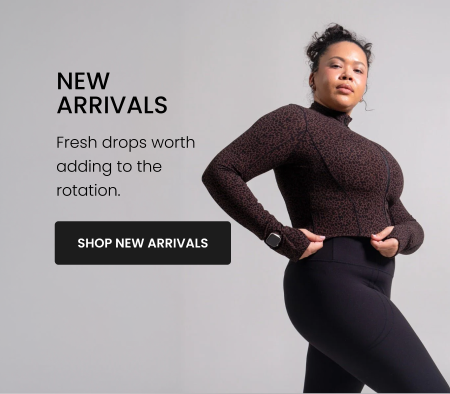 New Arrivals Fresh drops worth adding to the rotation. CTA: [SHOP NEW ARRIVALS]