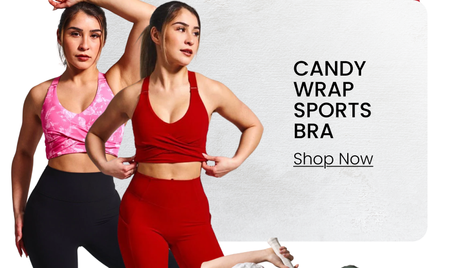 Candy Wrap Sports Bra CTA: [SHOP THE BRA]