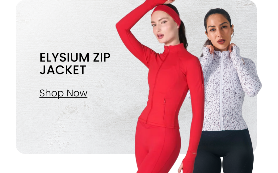 Elysium Zip Jacket CTA: [SHOP THE JACKET]