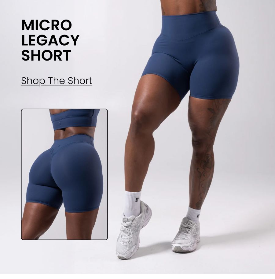 Micro Legacy Short NuBre softness for the days the legging is too much. CTA: [SHOP THE SHORT]
