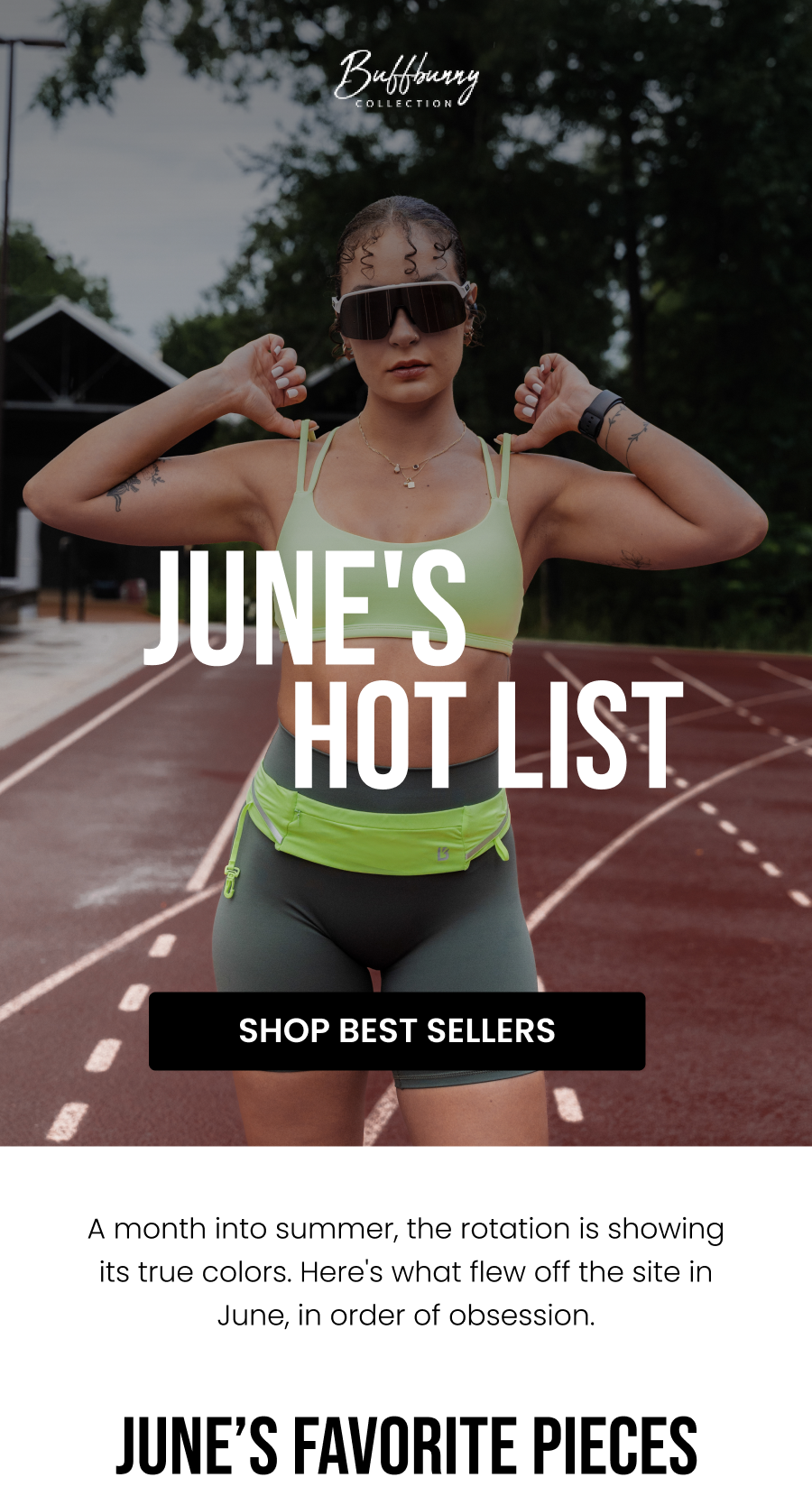 June's Hot List CTA: [SHOP BEST SELLERS]  A month into summer, the rotation is showing its true colors. Here's what flew off the site in June, in order of obsession.    June’s Favorite Pieces