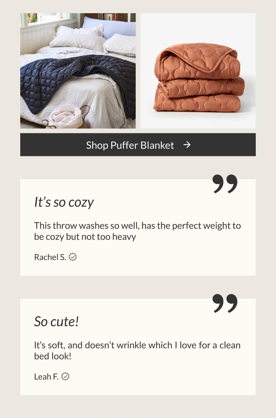 Shop Puffer Blanket