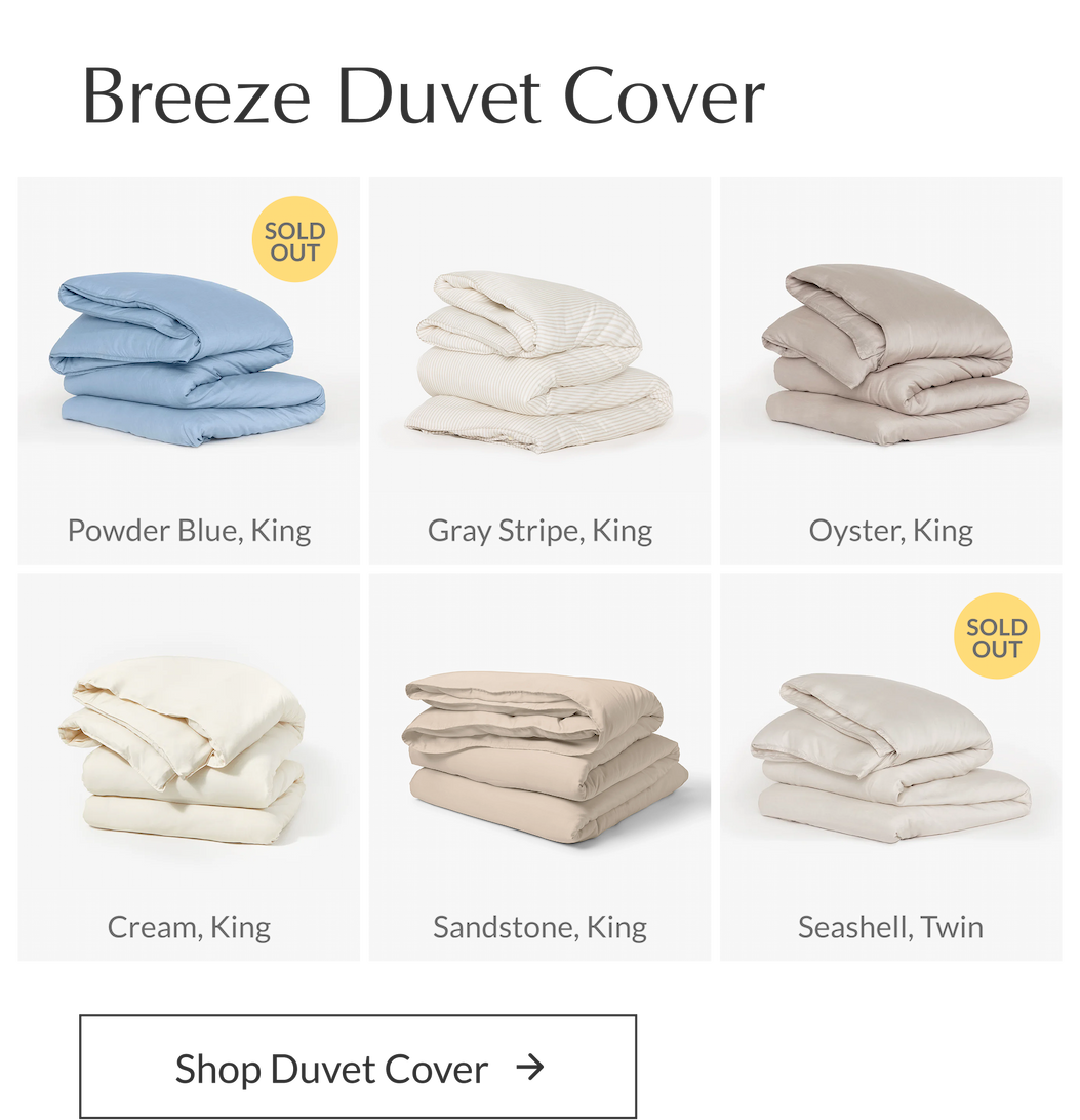 Buffy Breeze Duvet Cover Black Friday sale showcasing top colors and king and twin sizes selling out fast.