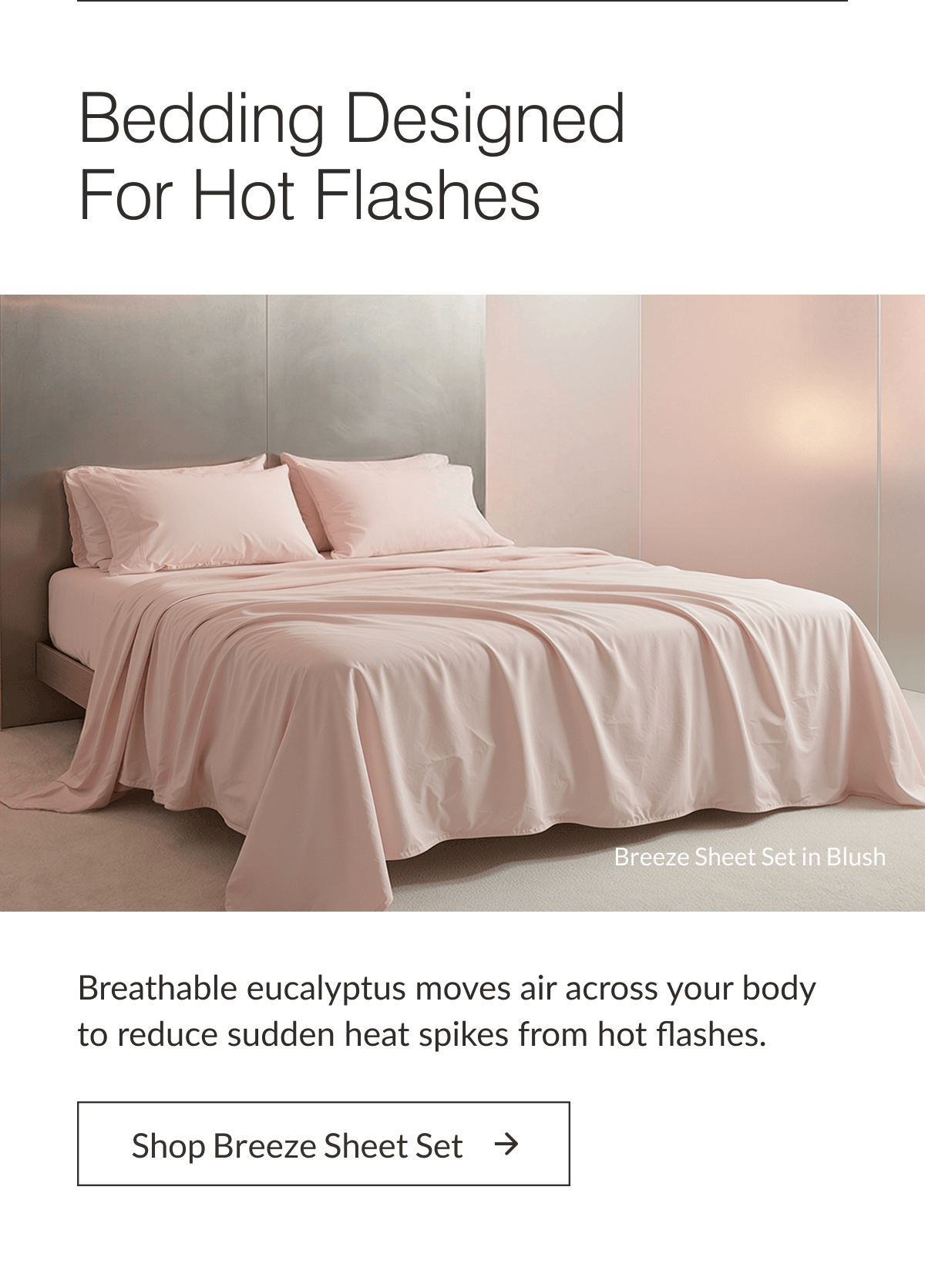 Breeze Sheet Set in Blush