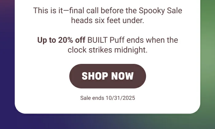 Don't miss getting up to 20% off, last chance!