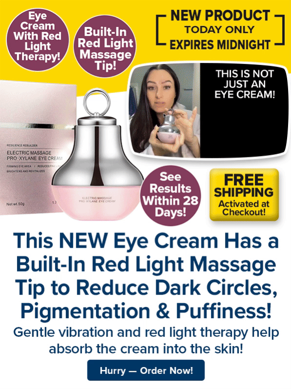 This NEW Eye Cream Has a Built-In Red Light Massage Tip to Reduce Dark Circles, Pigmentation & Puffiness!