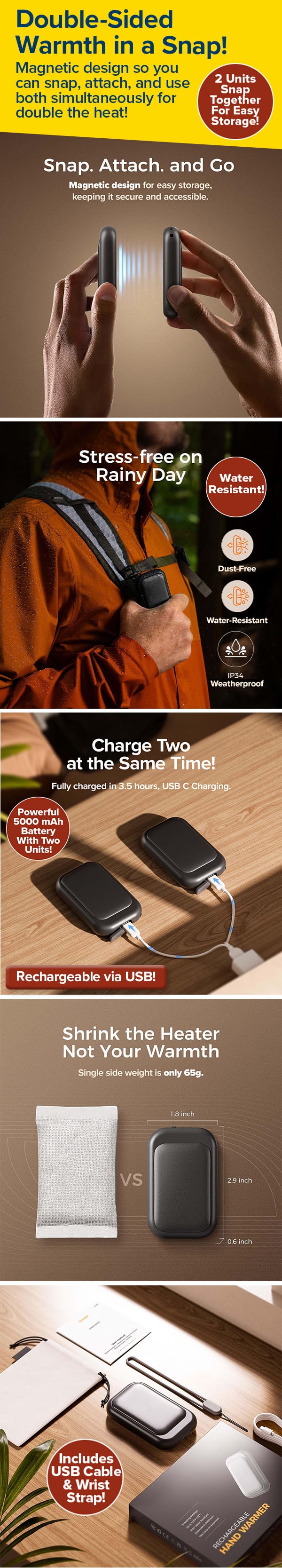 Double-Sided Warmth in a Snap!