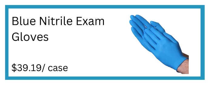 VGuard 3.5-mil Blue Nitrile Exam Disposable Gloves