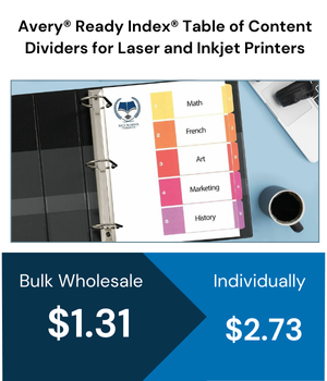 Avery® Ready Index® Table of Content Dividers for Laser and Inkjet Printers