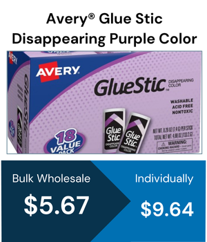 Avery® Glue Stic Disappearing Purple Color