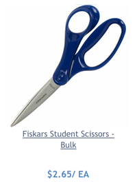 Fiskars Student Scissors - Bulk