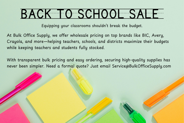 Back to School Sale - Get what you need without breaking the budget.