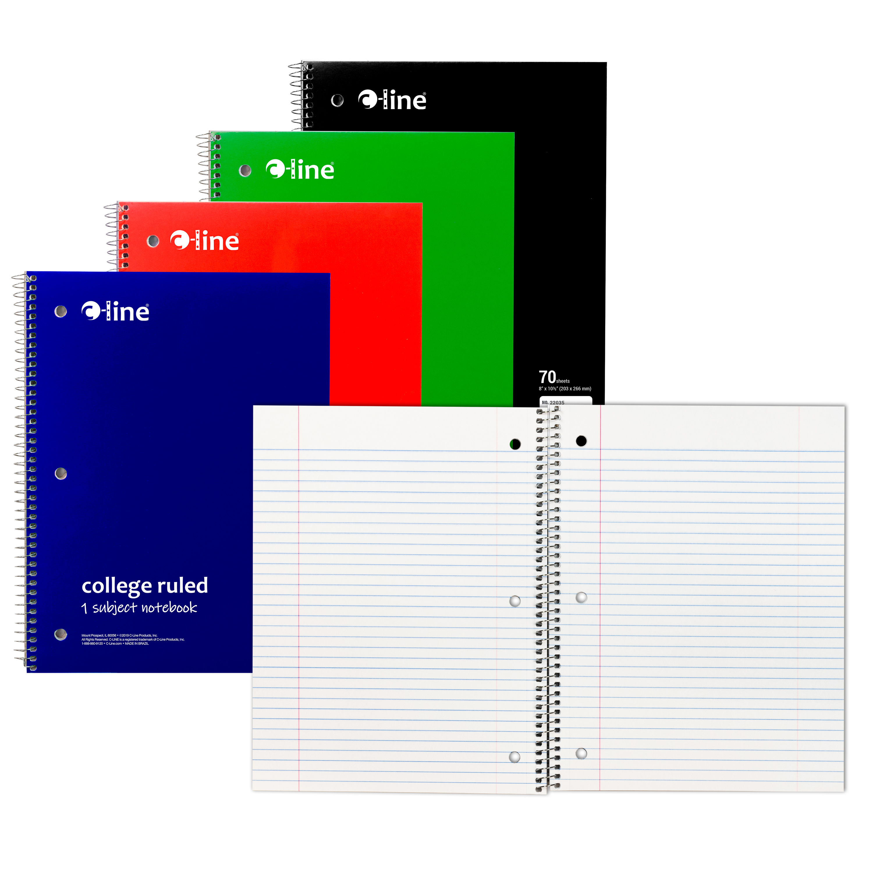 Image of college rule notebook