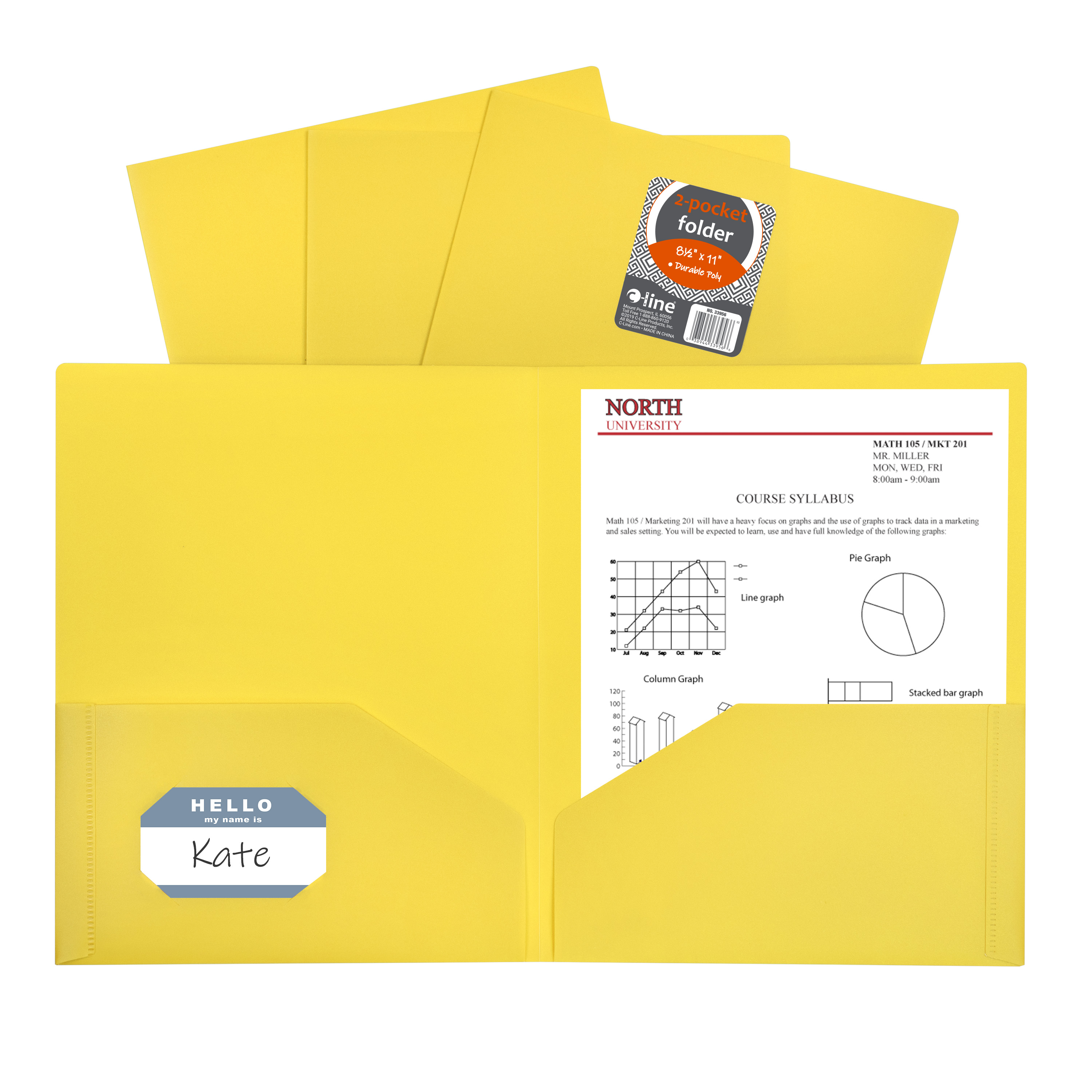 Image of two pocket poly portfolio