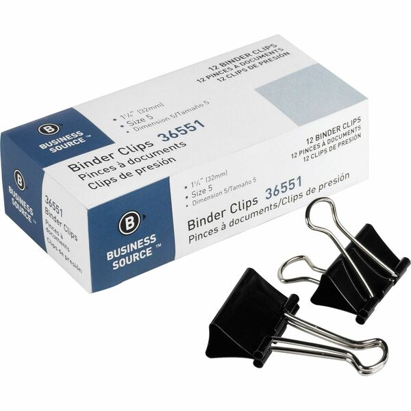 Image of Business Source Fold-back Binder Clips