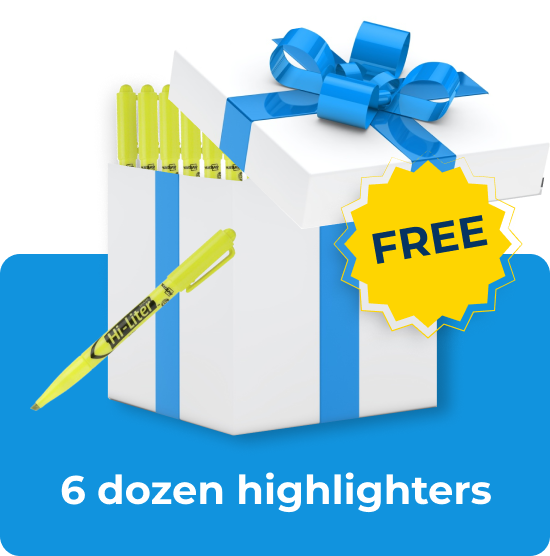 AVERY - FREE 6 dozen highlighters