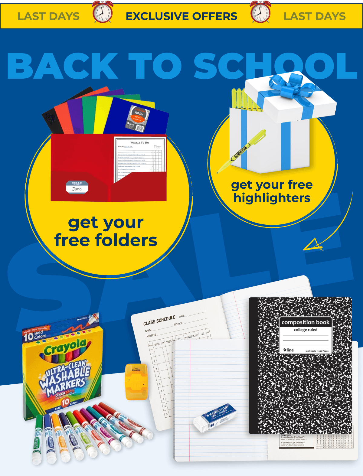 Back to School Sale