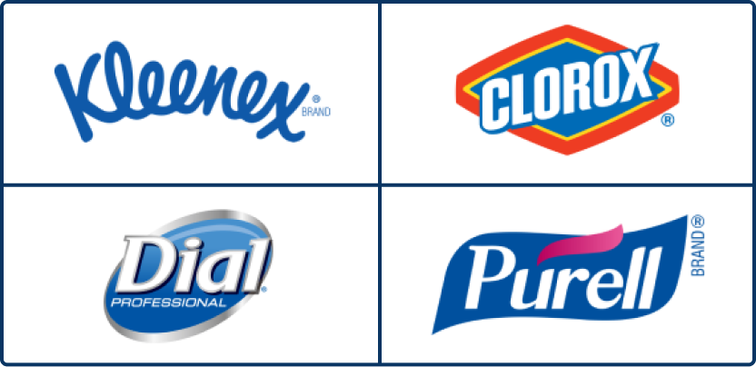 Kleenex | CLOROX | Dial | Purell