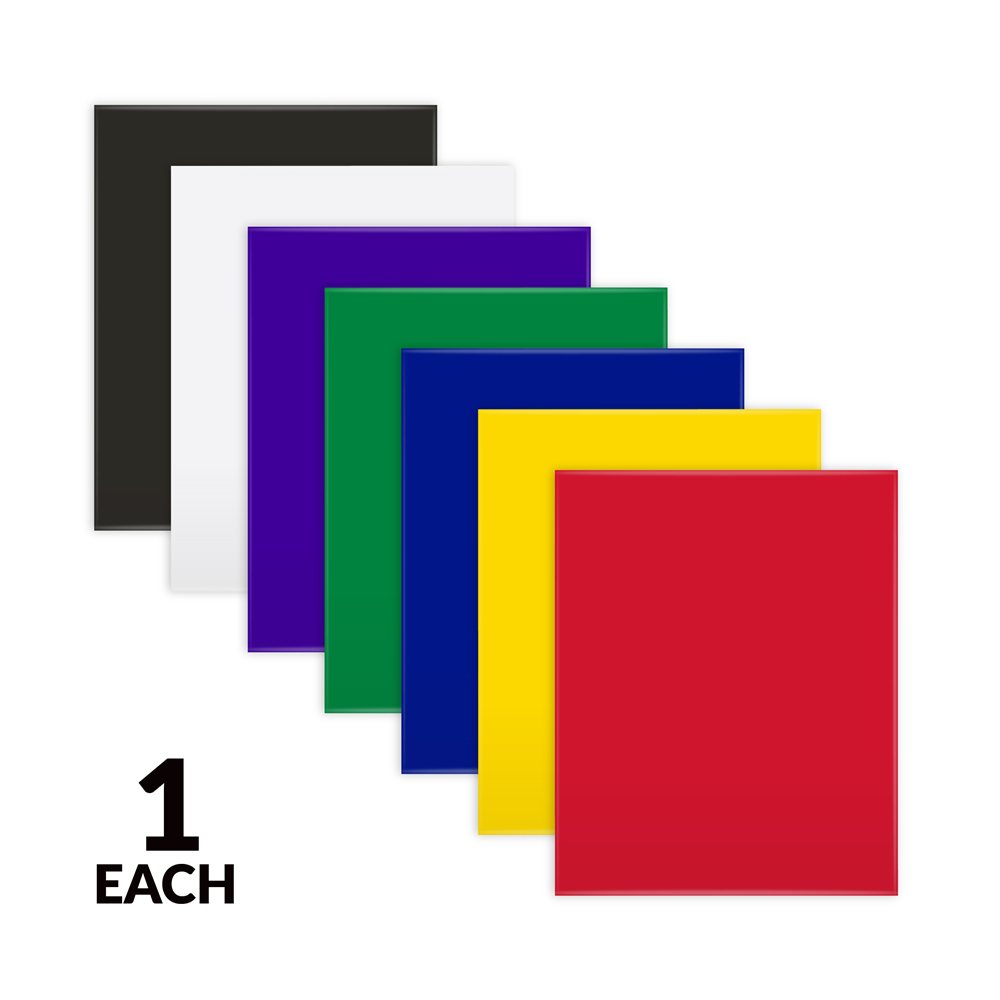 Image of Two pocket paper portfolio, assorted, 100EA/DS