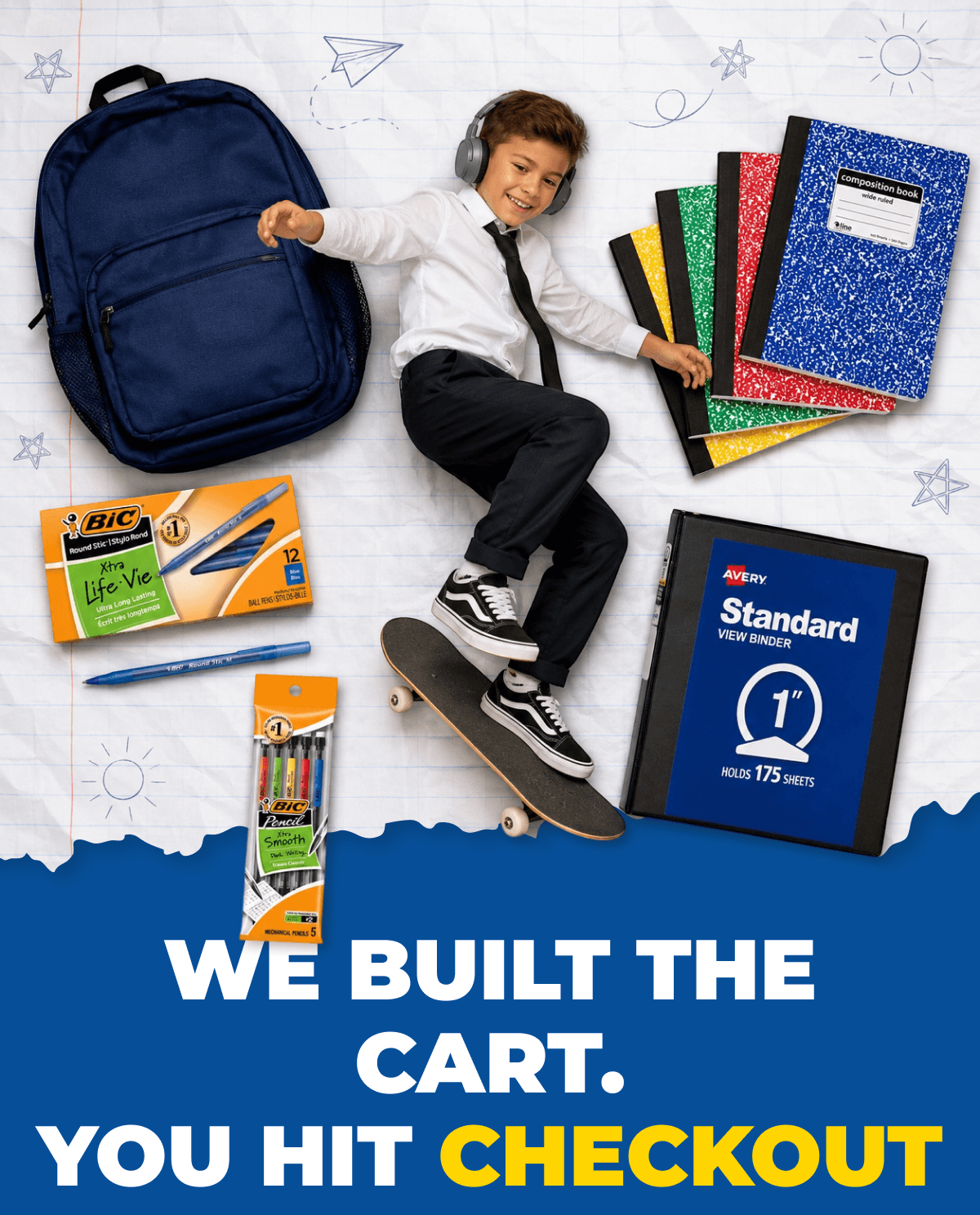 We built the cart. Uou hit checkout