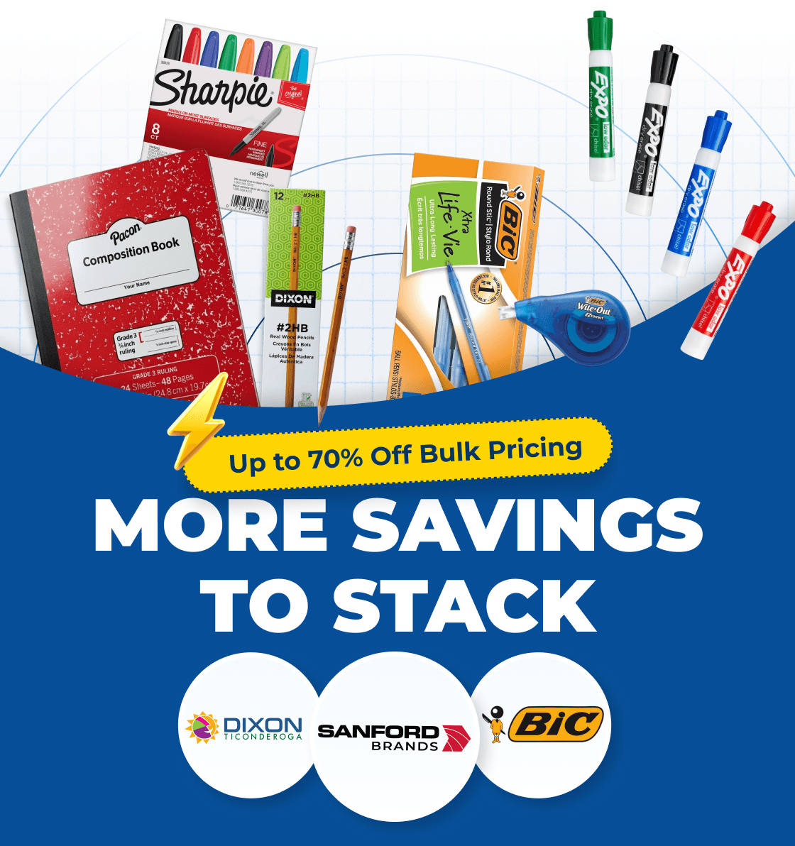 Up to 70% off Bulk pricing