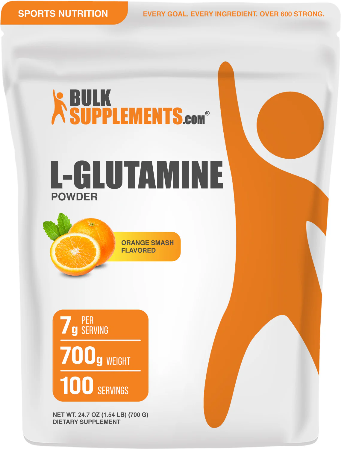 Image of L-Glutamine Powder - Orange Smash