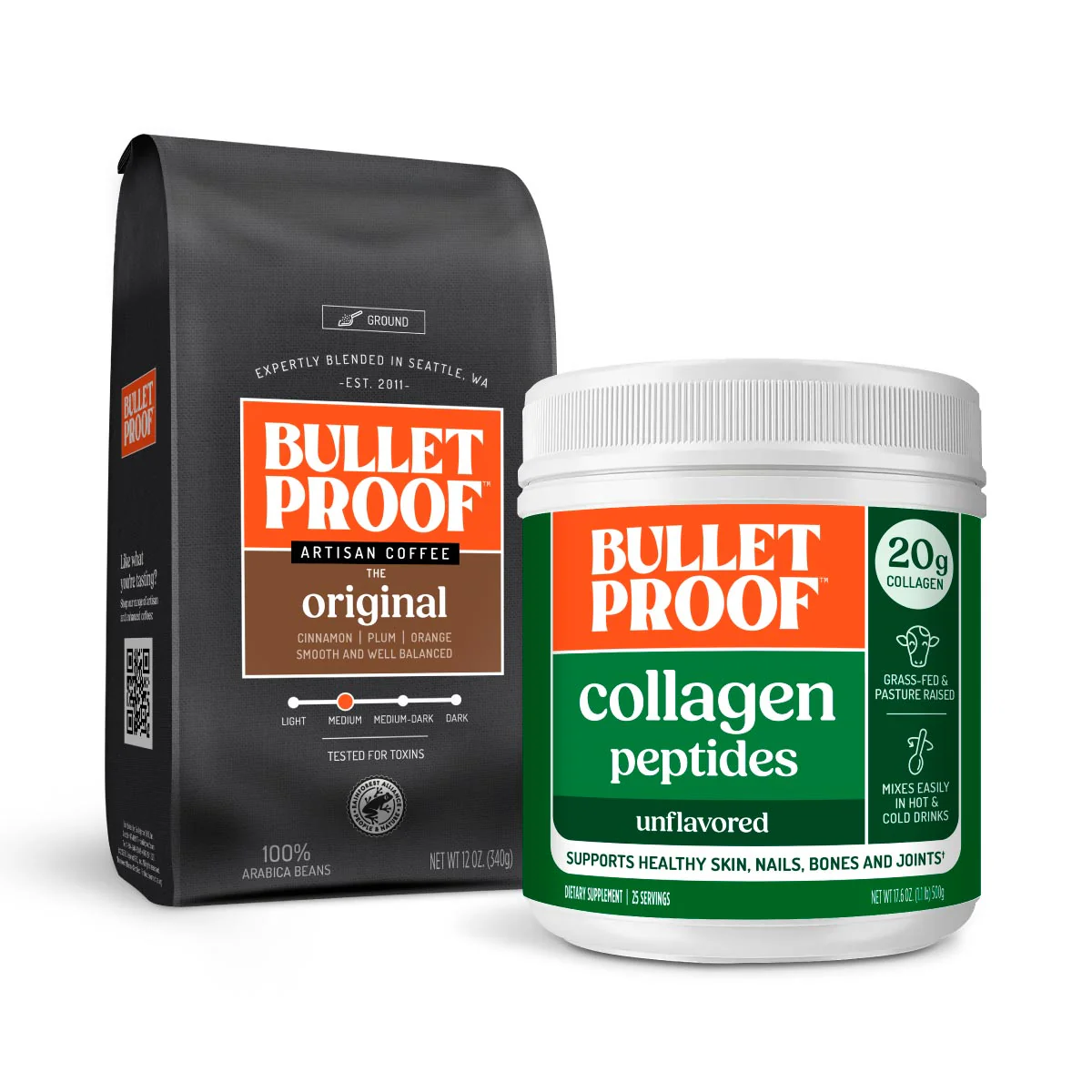 Image of Ground Coffee and Collagen Peptides