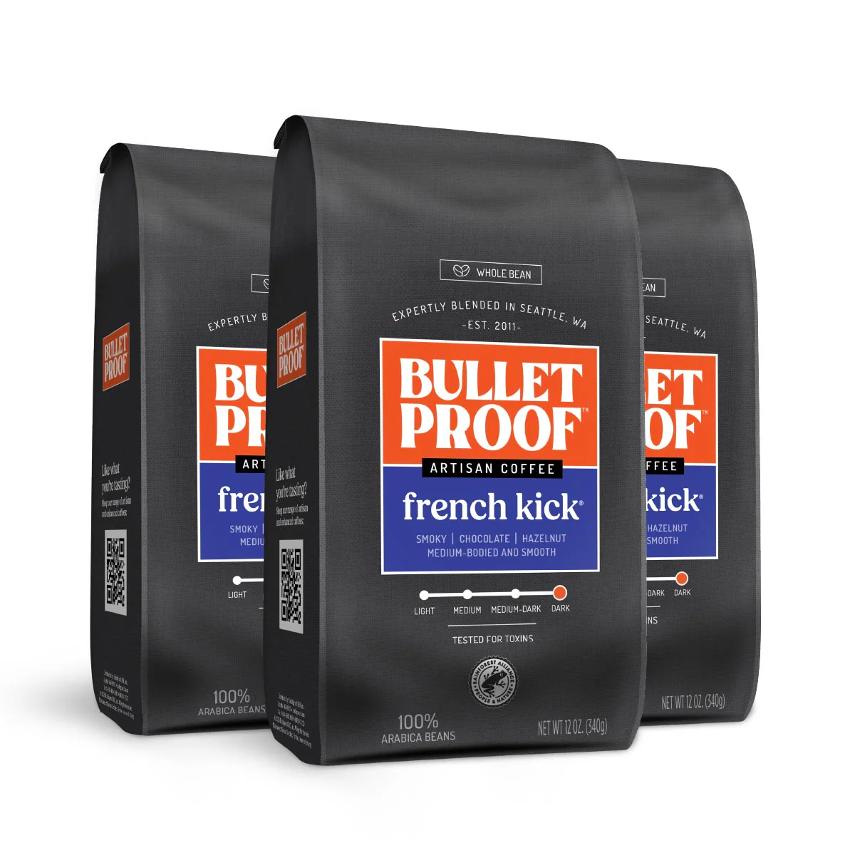 Image of French Kick Whole Bean Coffee 3 pack