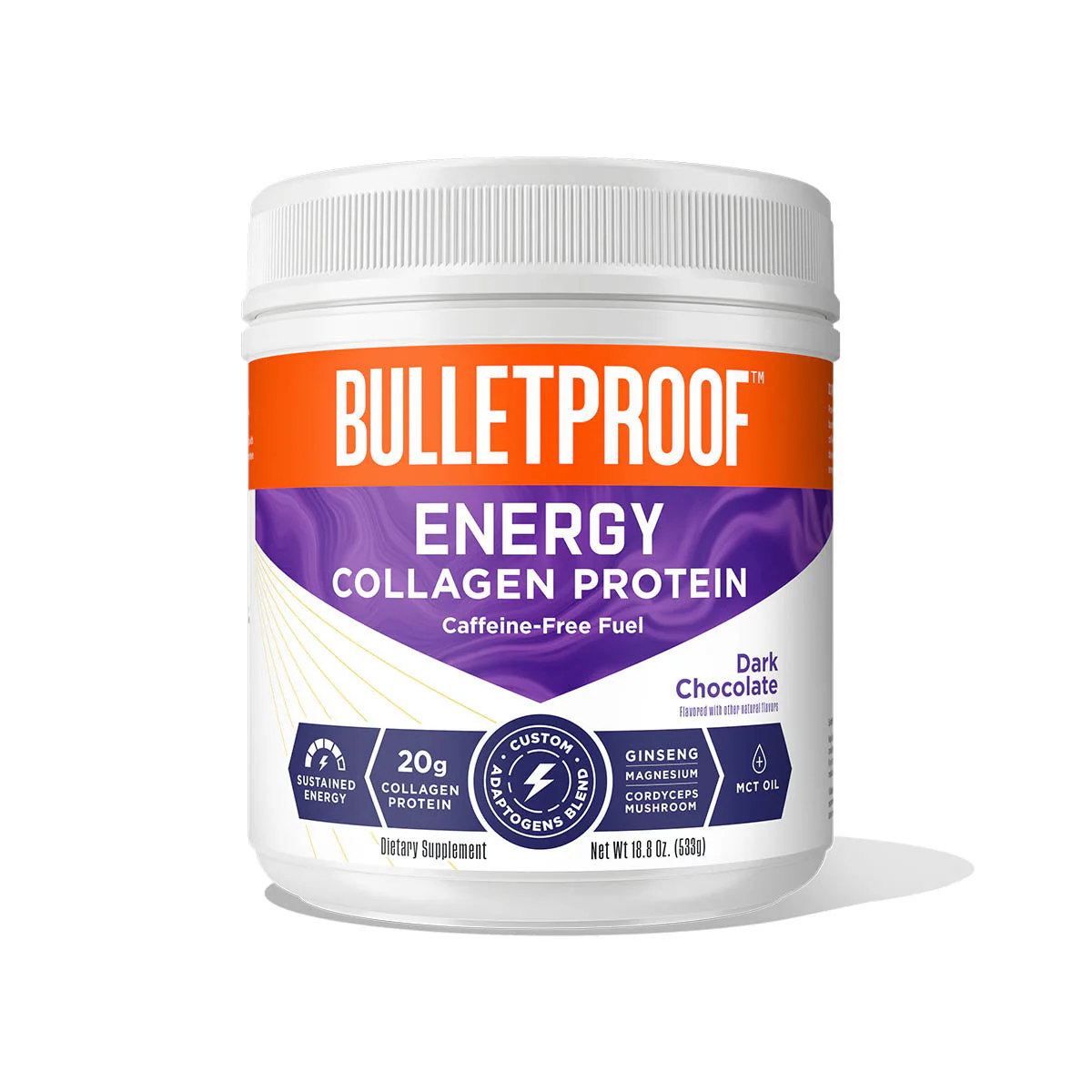 Image of Dark Chocolate Energy Collagen Protein, 18.8 oz.