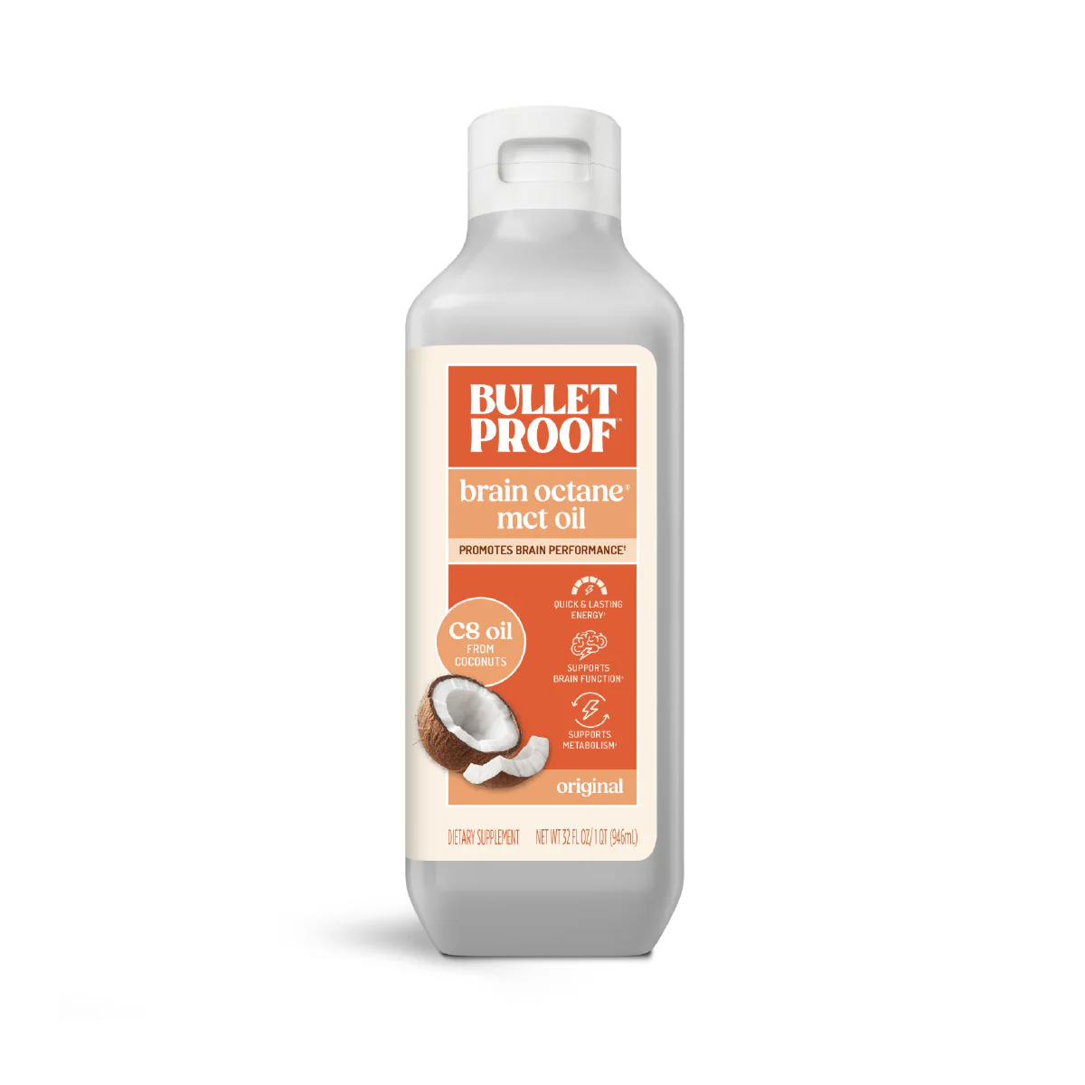 Image of Brain Octane® C8 MCT Oil, 32 oz.
