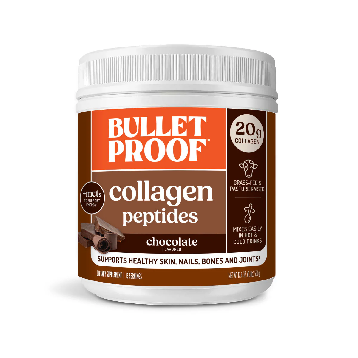 Image of Chocolate Collagen Peptides, 17.6 oz.